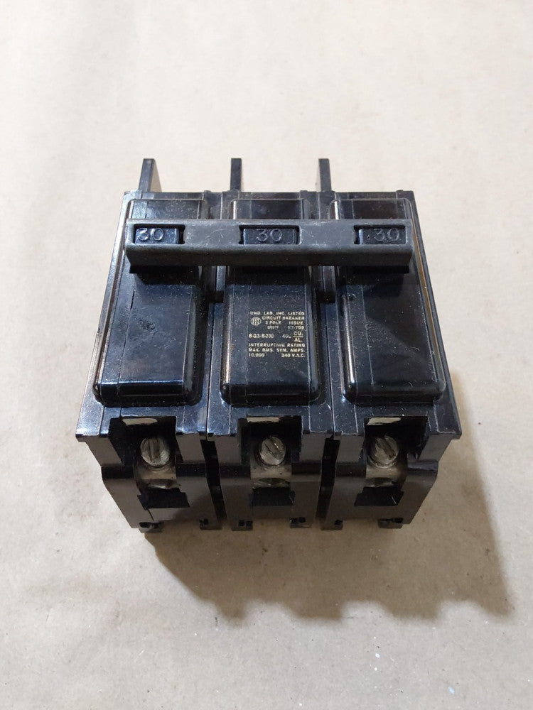 ITE Siemens BQ3-B030 3p 30a 240v Circuit Breaker  BQ3B030