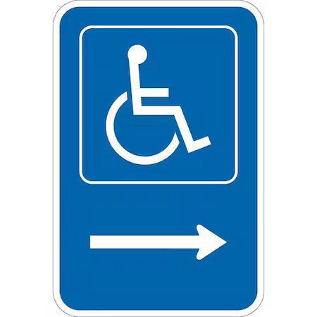 Lyle T1-1130-Dg_12X18 Ada Handicapped Parking Sign,18" X 12, T1-1130-Dg_12X18