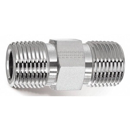 Parker 4-4 Mhn-Ss 1/4" Mnpt 316 Ss Hex Nipple