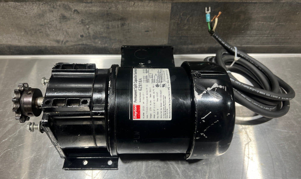 Dayton permanent split capacitor gear motor 6Z818A Nos Surplus. Storage Wear