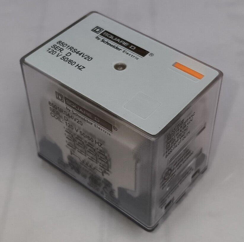 NEW SQUARE D 8501RS44V20 POWER RELAY 14 PIN 120 VAC COIL