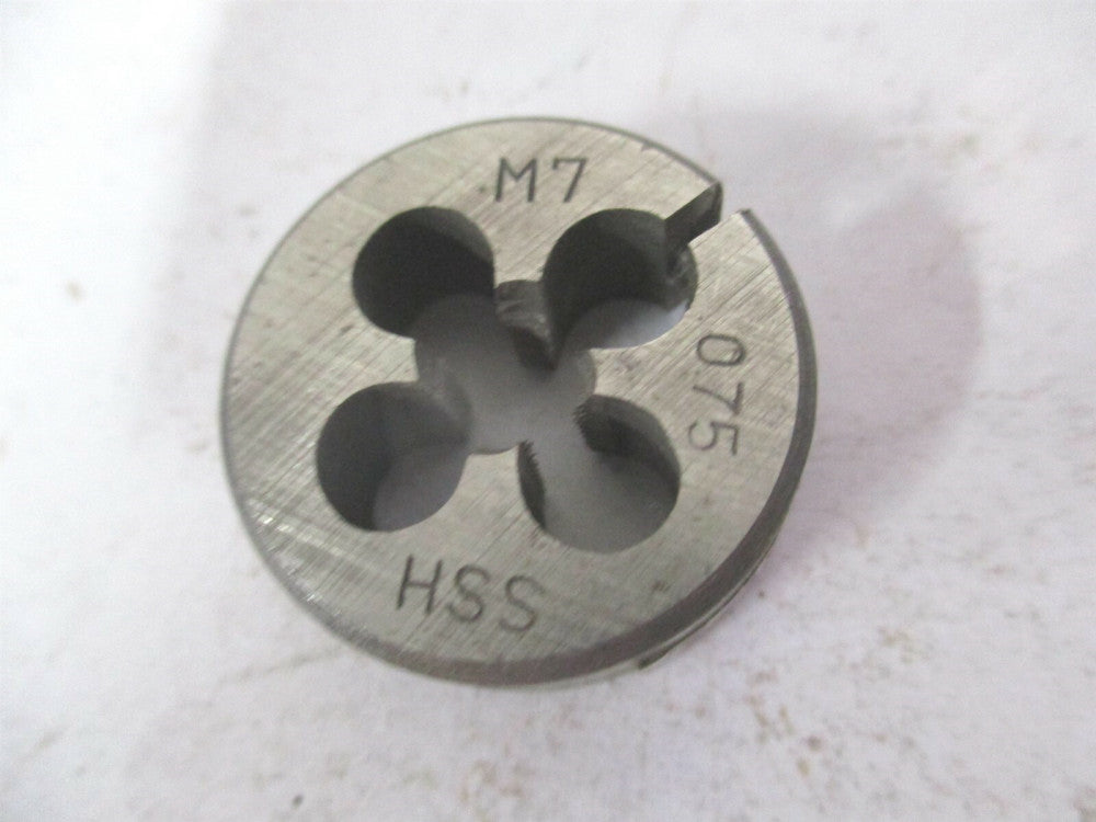 M7x0.75 High Speed Steel Adjustable Screw Round Die 