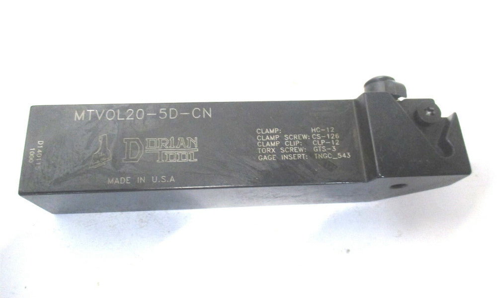 Dorian Tool (73310158053) 6" OAL MTVO TNMC LH Steel Turning Toolholder