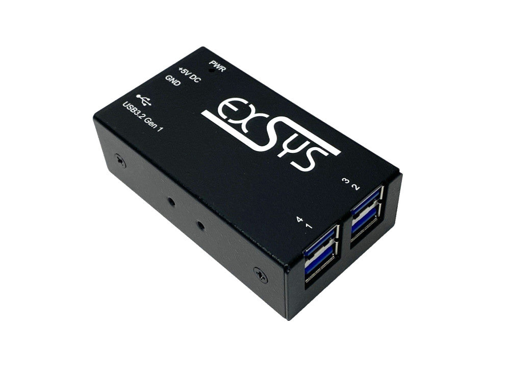 Exsys EX-1180HMS-BU USB Hub 4-Port 3.2 Gen 1