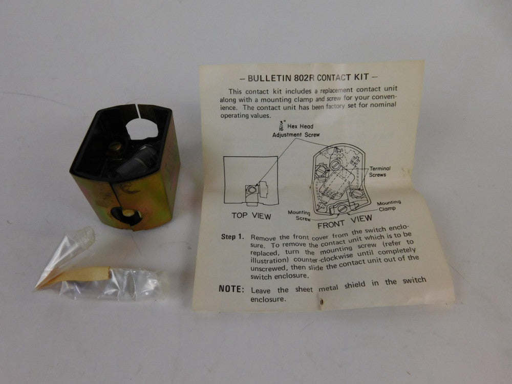 Allen-Bradley Z-36798 802R Switch Repair Kit Contact - NEW Surplus!