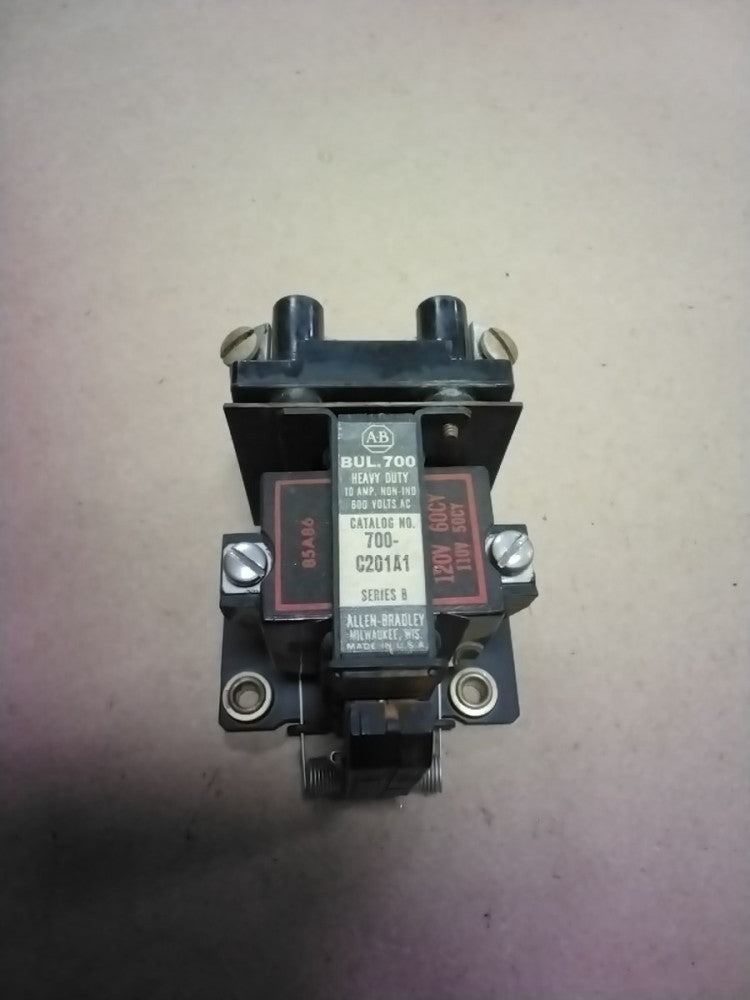 Allen Bradley 700-C201A1 Ser B AC Relay 120V 60Hz