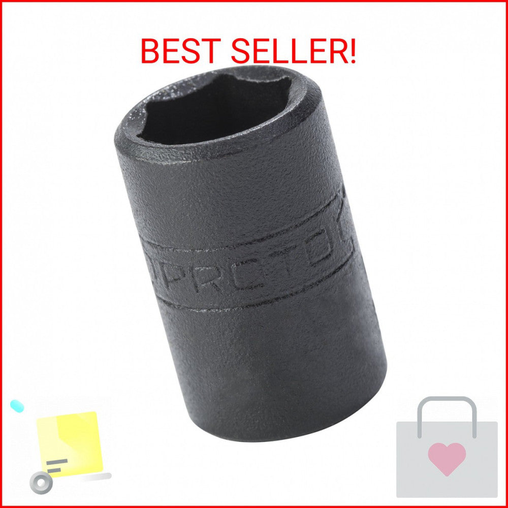 1/4" Drive Black Oxide Deep Socket 9/16" - 6 Point
