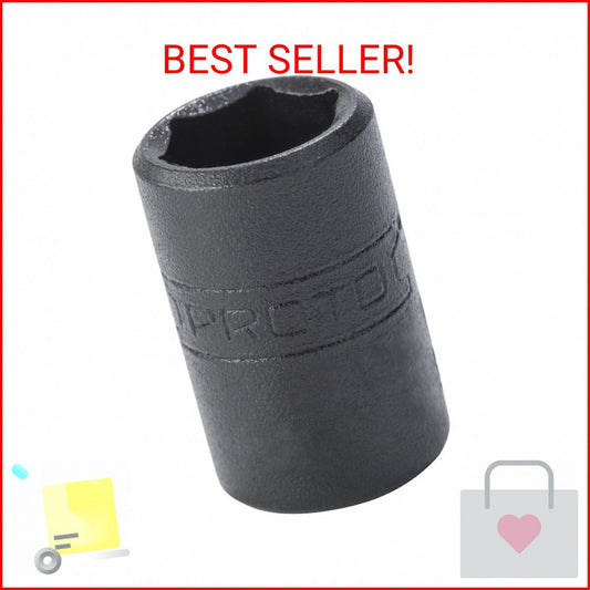 1/4" Drive Black Oxide Deep Socket 9/16" - 6 Point