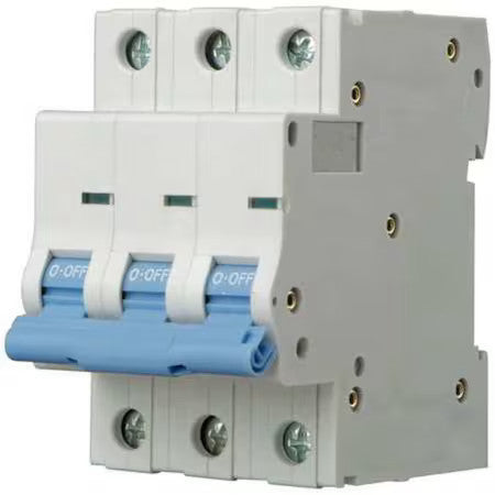 Dayton 5Zuy7 Circuit Breaker, Ndb2-63 B25/3 Series, 25A, 3 Pole, 480V Ac, 7.5Ka