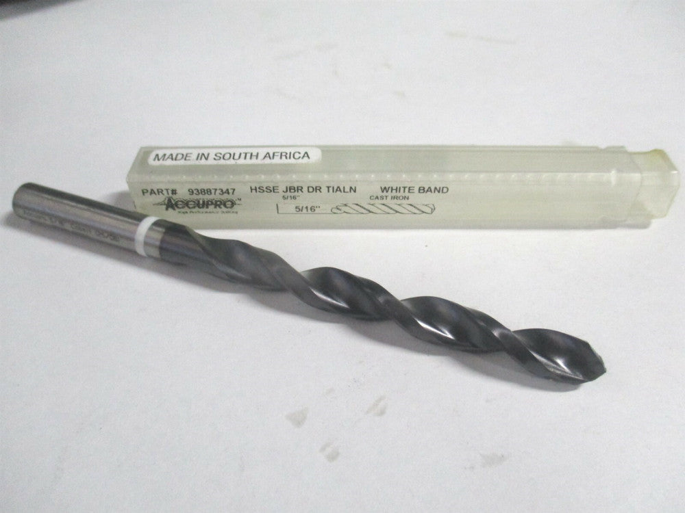 (1W60794-AC) 5/16" 118° 117mm OAL Cobalt TiAlN Straight Shank Jobber Drill 