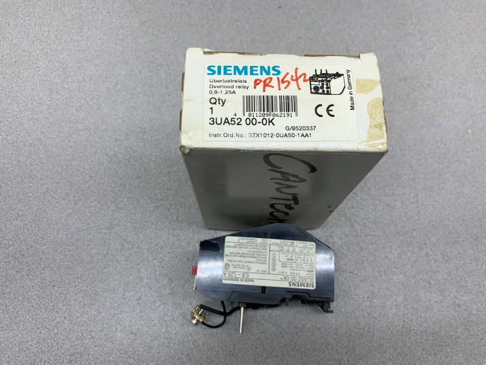 NEW IN BOX SIEMENS RELAY 3UA52-00-0K