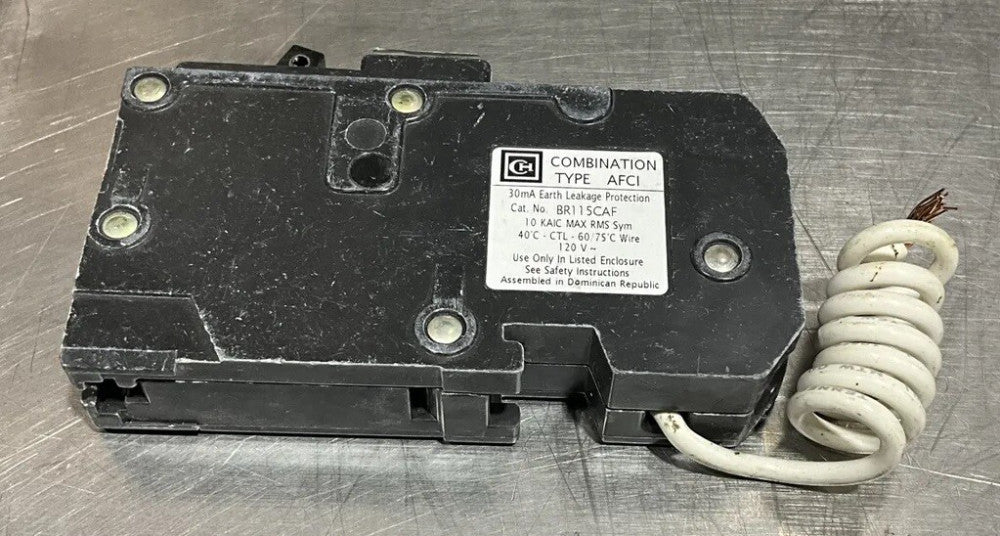 Eaton BR115CAF-NNB 15Amp Single Pole Circuit Breaker Cutler Hammer Nos Surplus