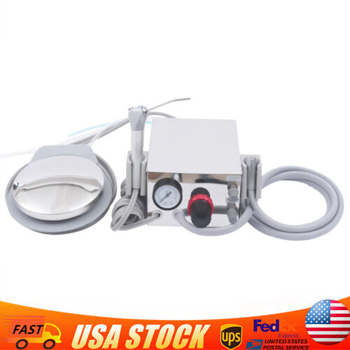Portable Dental Turbine Unit Handpiece Work Compressor 4H 3 Way Syringe 4 Hole