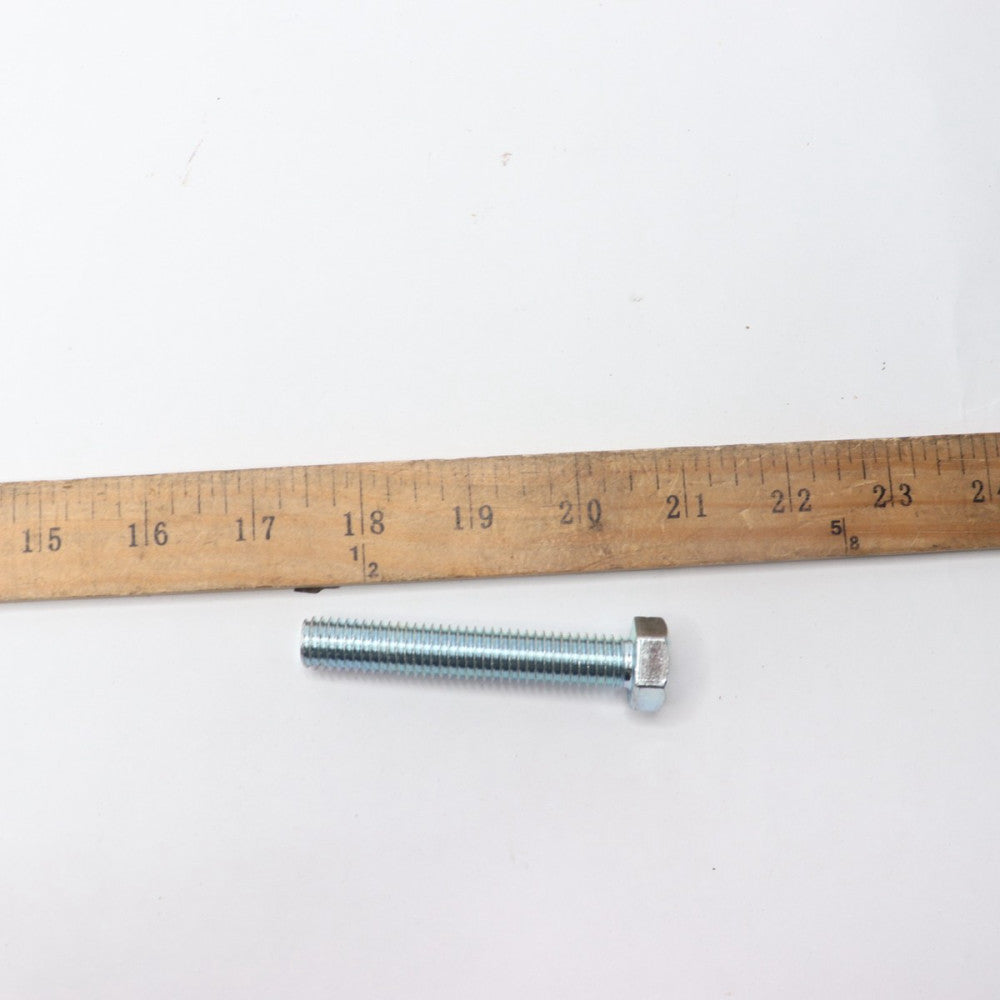 (5-Pk) Hex Head Full Thread Zinc Plated Steel 1/2-13" x 3"