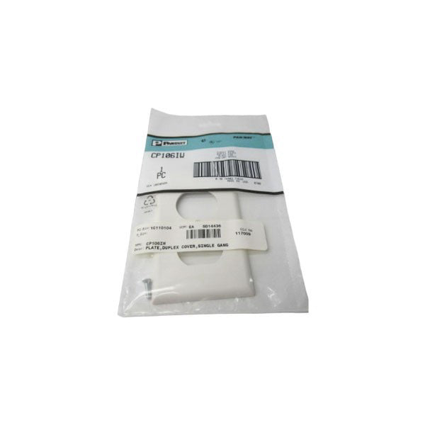 PANDUIT CP106IW SINGLE GAT PLATE  NSMP