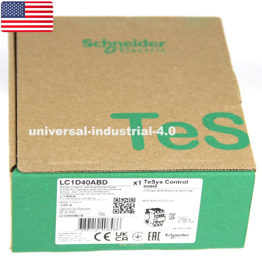 One Brand New SCHNEIDER LC1D40ABD PLC Contactor - US Stock
