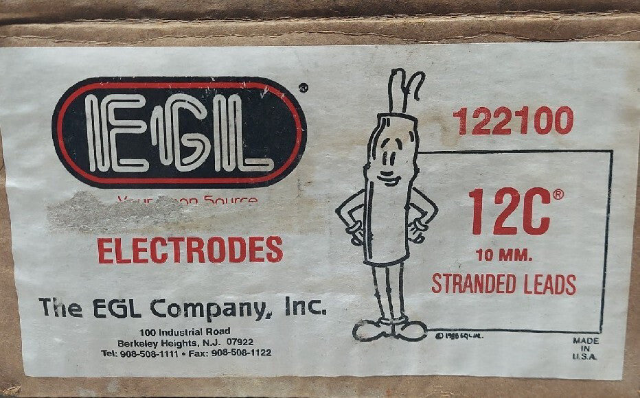 Lot of 96 - EGL 122100 Electrodes 12C 10mm Stranded Leads MA 20-30 10S Advantage