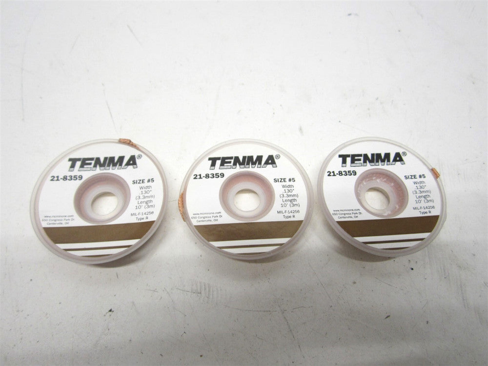 Tenma (21-8359) .130 x 10' Size #5 Flux Desoldering Braid - Lot of 3 