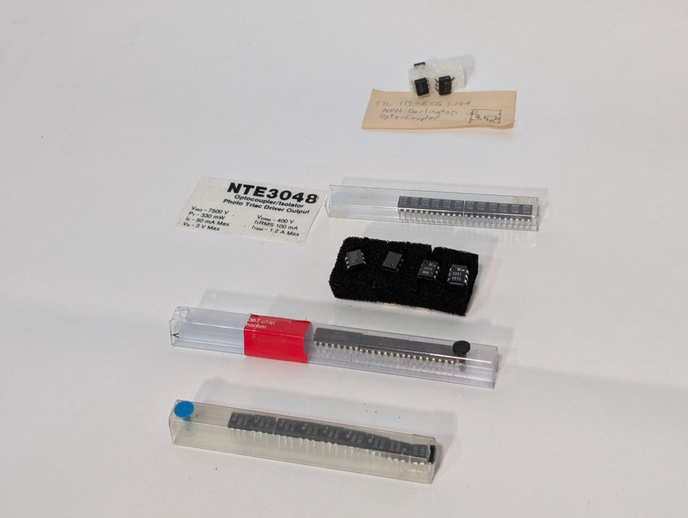 Lot of Assorted Optocouplers, NEC 2401-7158, GE 3021-8812, NTE3048, More