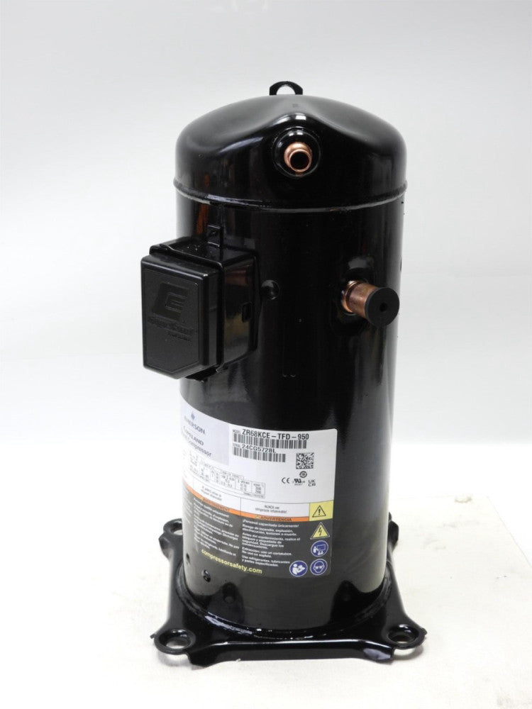 Emerson ZR68KCE-TFD-950 Scroll Compressor HFC, R-407C, 60 Hz, 3 - Phase, 460 V