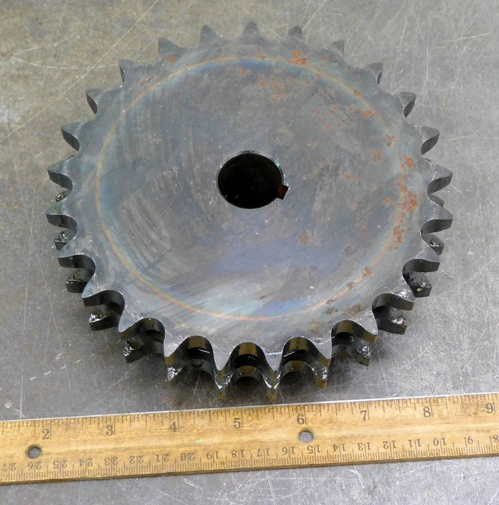 Martin D60B25H Double Roller Chain Sprocket #60 25 Teeth 1" Bore Keyed