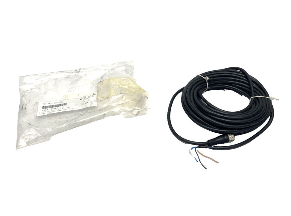 754E 705047 Cordset M12 4-Pin Straight PVC 4 x 0.34 QMM, Black 10m