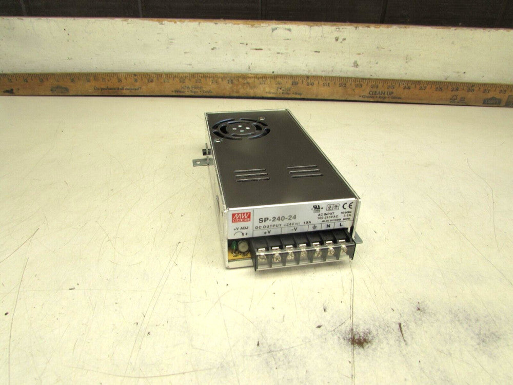 MEAN WELL SP-240-24 ,  POWER SUPPLY , 100/240V=24VDC/10AMP , TESTED! MAKE OFFER!