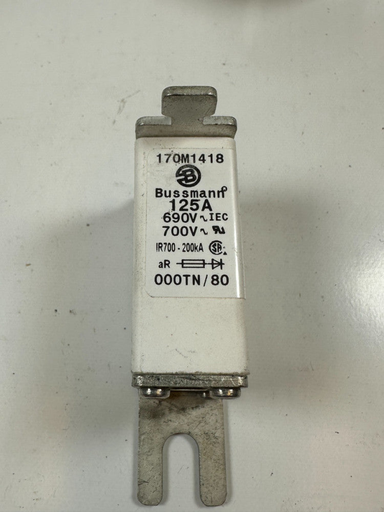 Bussman 170M1418 (000TN/80) Fuse 125A/690V - NOS- *Stock in USA* Fast Ship