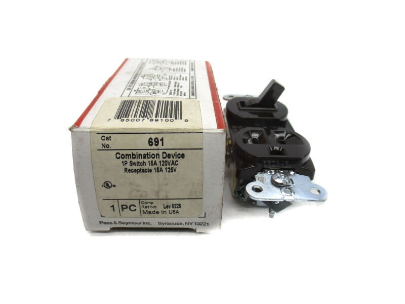 PASS & SEYMOUR 691 120VAC 15A (BROWN) NSMP