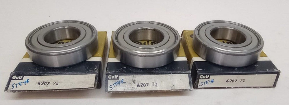Steyr 6207-2Z Ball Bearing Deep Groove 35X72X17mm Double Shielded (Pack of 3)