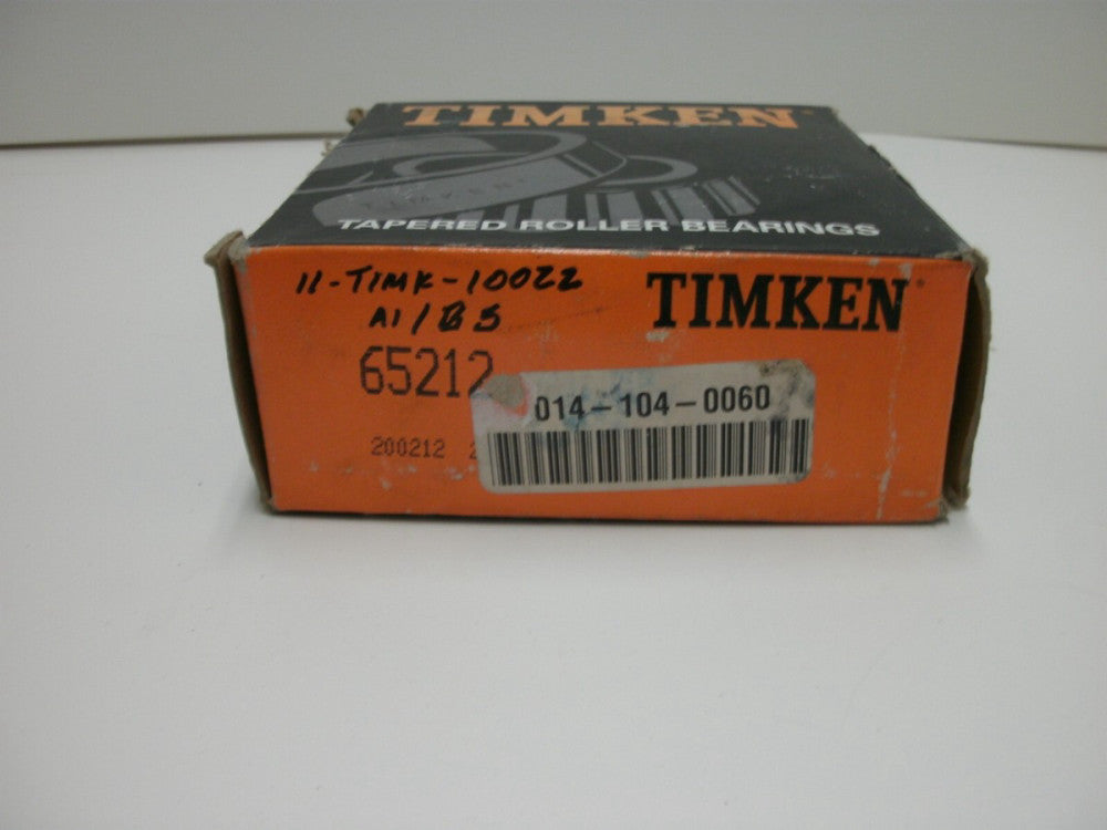 TIMKEN 65212 TAPERED ROLLER BEARING 2-1/8" BORE 1-3/4" CONE WIDTH NEW IN BOX
