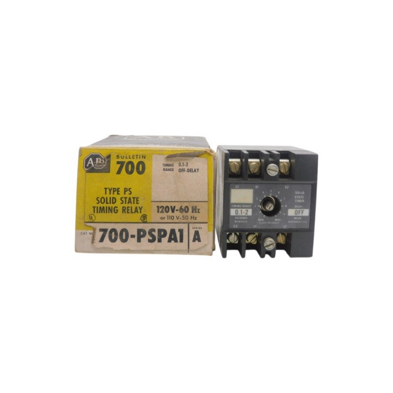 ALLEN BRADLEY 700-PSPA1 SER. A 110/120V 0.1-2S (BK/YL) NSMP