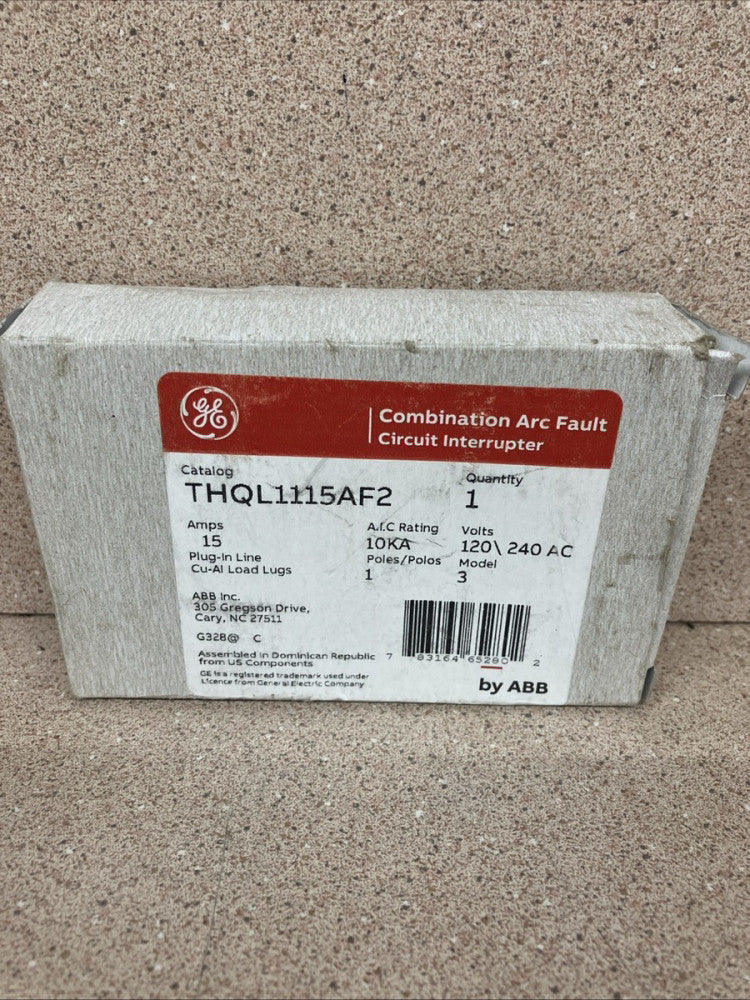 GE ABB | THQL1115AF2 | Circuit Breaker | 15 amp | 120/240v | 1 pole NOS