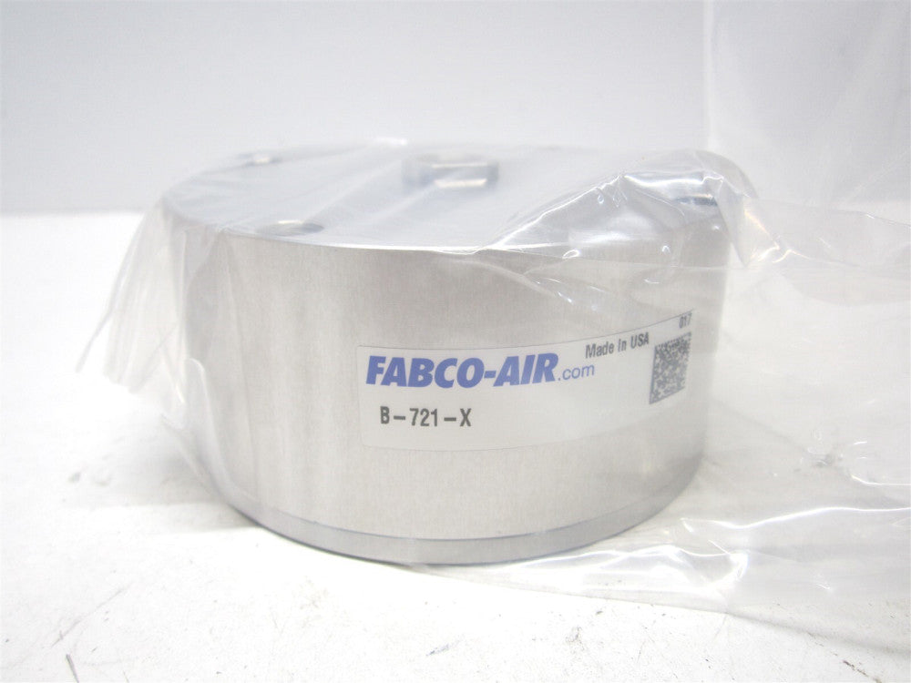 Fabco-Air B-721-X Double-Acting Compact Round Air Cylinder Actuator w Single Rod