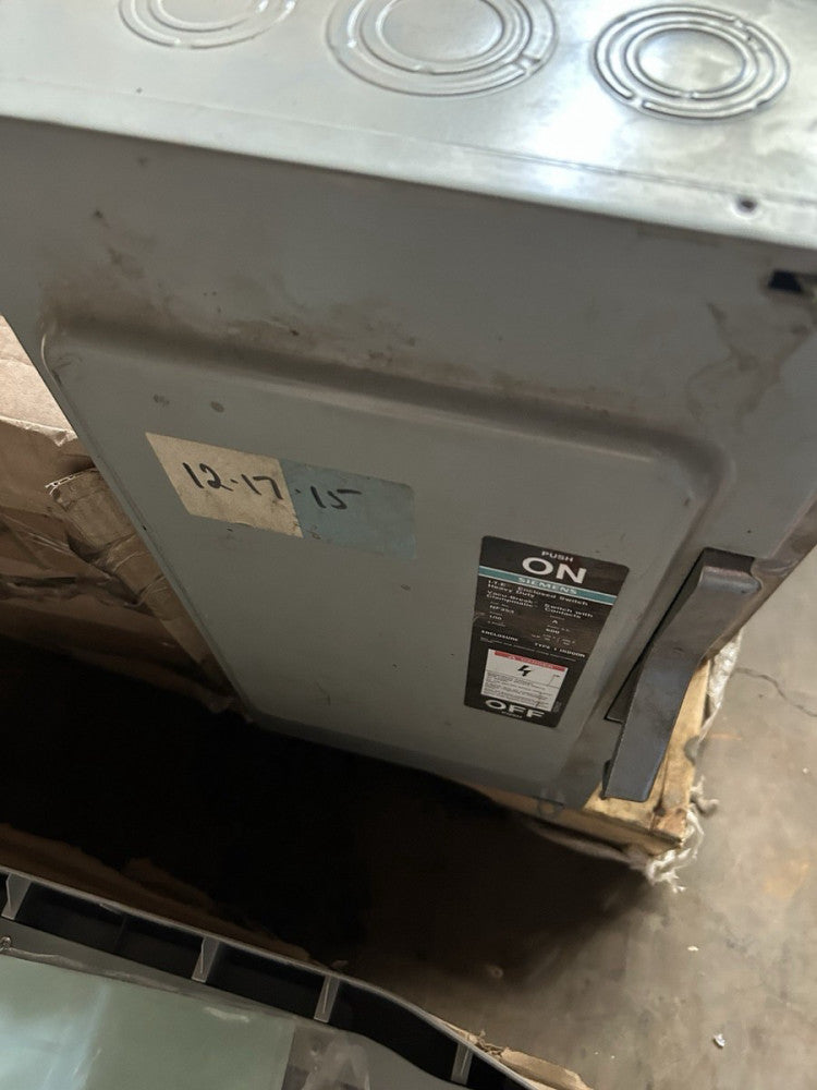 BRAND NEW GENUINE SIEMENS I-T-E HEAVY DUTY ENCLOSED SWITCH NF353, 100 A, 600 V