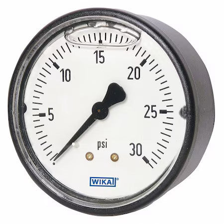 Wika 113.13.25.600.B Commercial Pressure Gauge, 0 To 600 Psi, 2 1/2 In Dial,