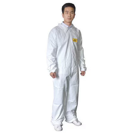 Condor 30C572 Disposable Coverall, Collared, 3Xl, Microporous Film Laminate,