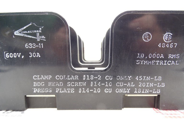 CONNECTRON 633-11 (633-11-3P) FUSE HOLDER