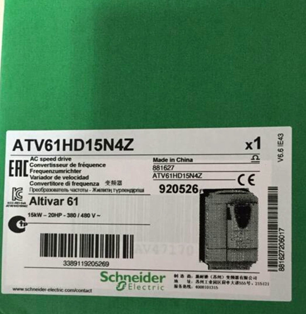 NEW Sealed Schneider ATV61HD15N4Z ALTIVAR 61 20HP AC Inverter Drive DHL 3-Phase