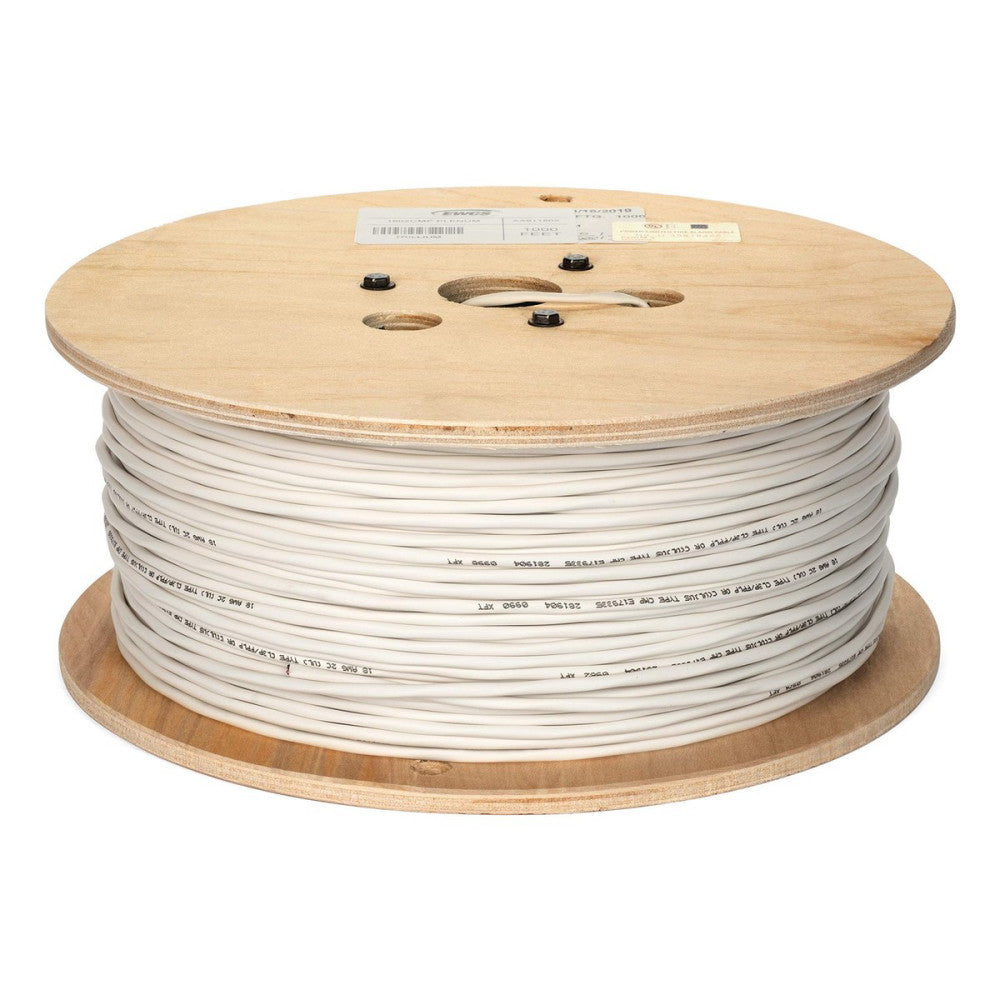 18 AWG 2 Conductor (UL) Certified 100% Copper Type CMP Plenum Rated Non-Shiel...