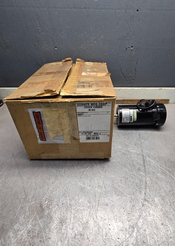 NEW! Dorner 6Z074B , GEARMOTOR, 2.3 amp, 1/3 hp, 130VDC, 1ph,NIB! 22MSD3DEN