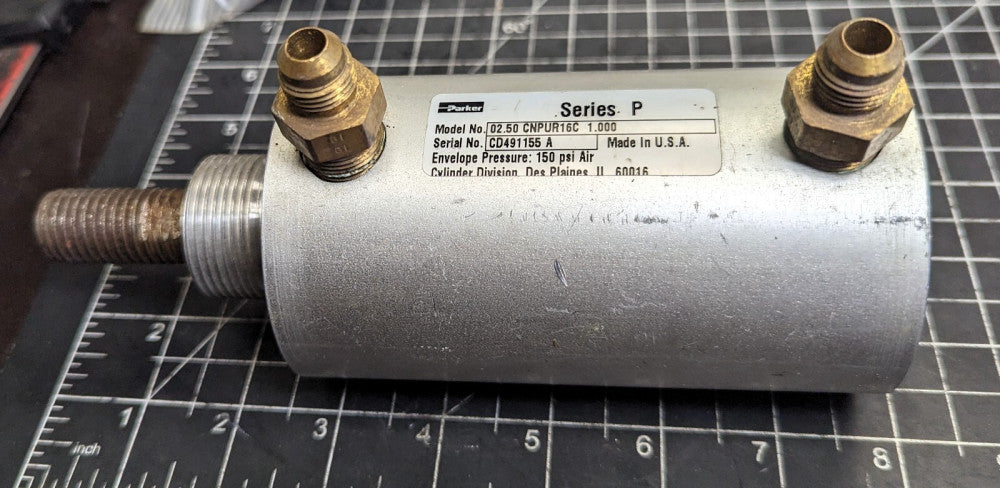 Parker CNPUR16 2.50” Bore 1.00” stroke  Pneumatic Cylinder Working Pull [B5BB]