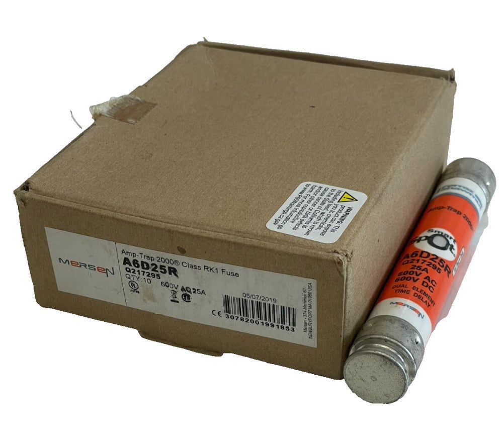 NEW MERSEN A6D25R FUSE 600V 25A LOT OF 8