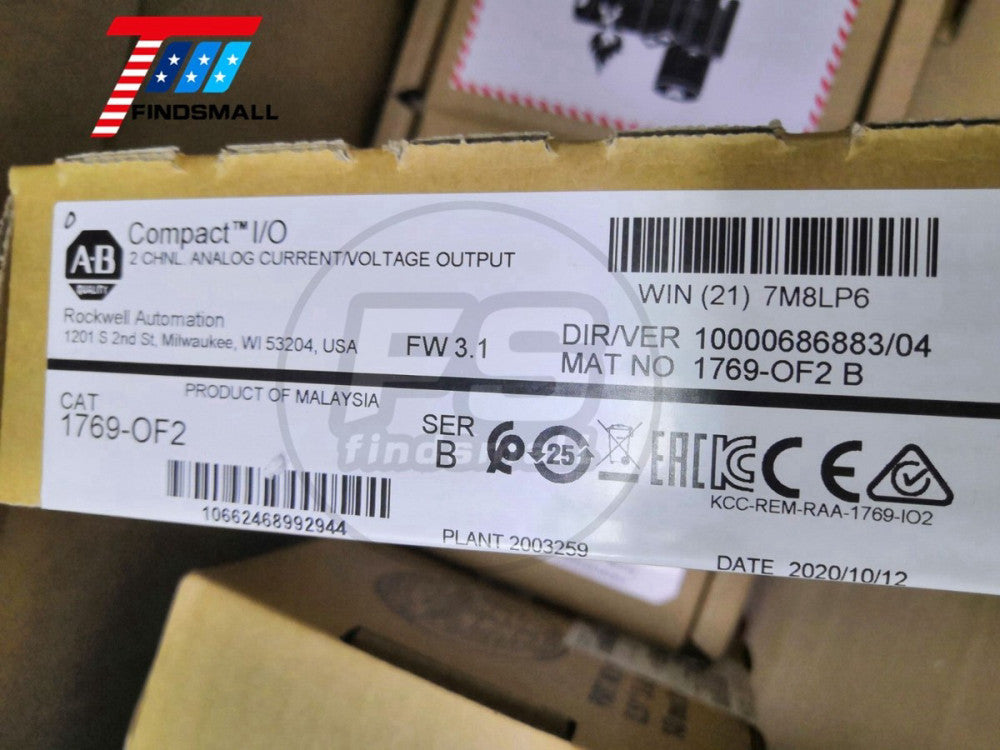 New in Box AB 1769-OF2 Allen-Bradley Ser B Compact I/O Analog Output Module