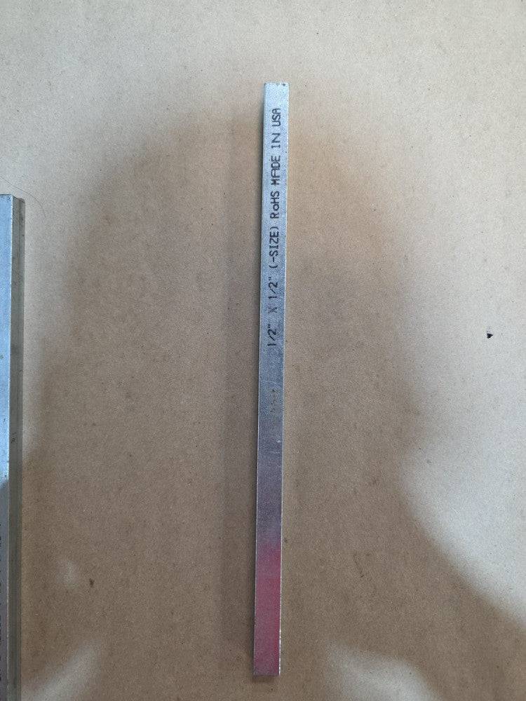 Key Stock,  1/2 x 1/2 MADE IN USA