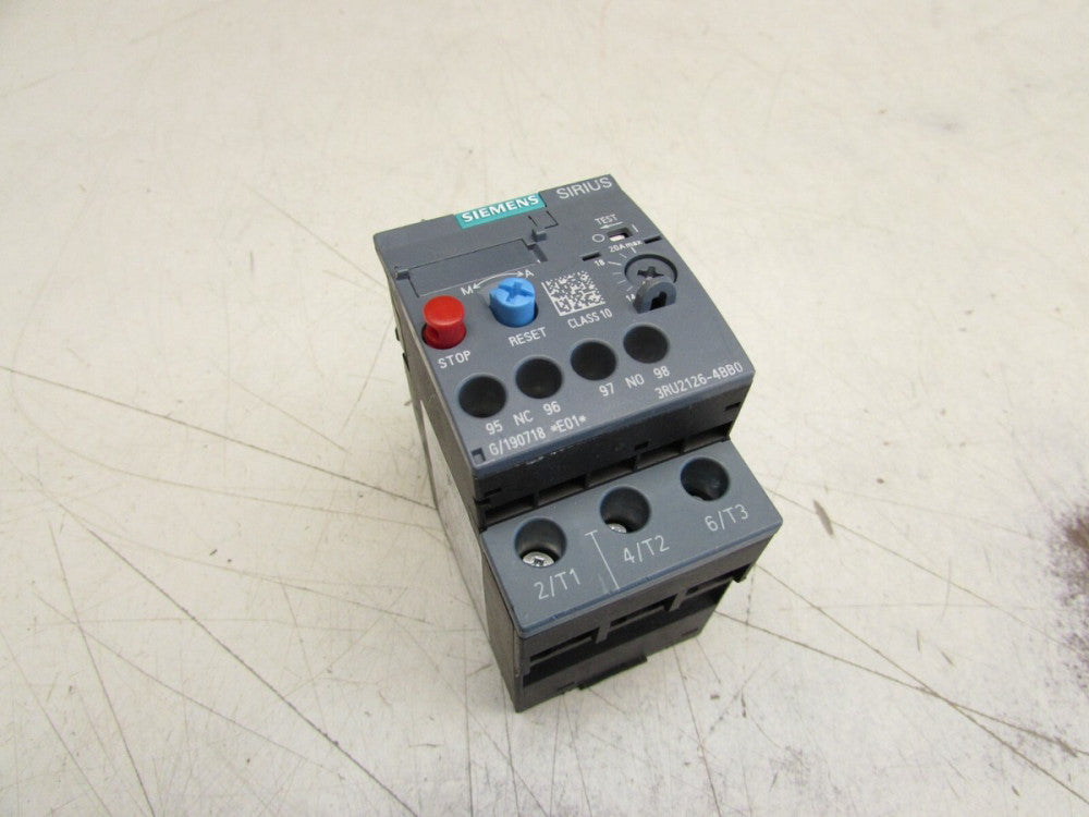 SIEMENS SIRIUS 3RU2126-4BB0 14-20FLA 600V OVERLOAD RELAY XLNT USED TAKEOUT 