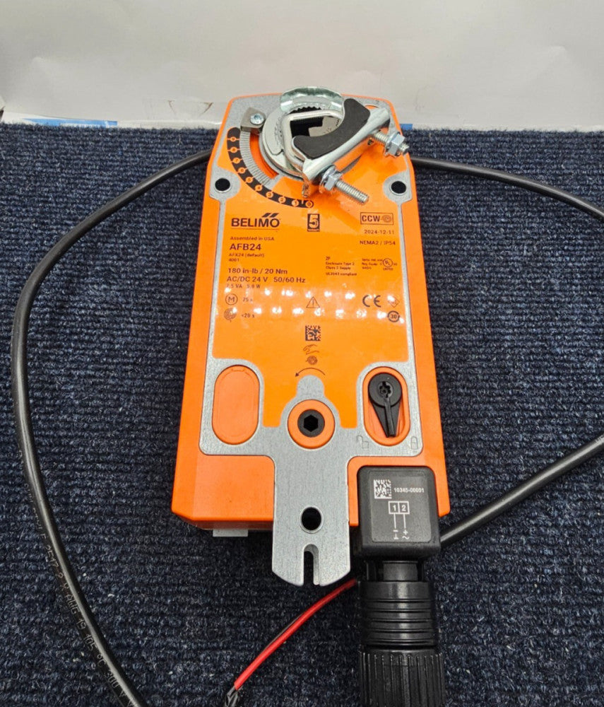 Belimo AFB24: Damper Actuator 180 in-lb / 20 Nm AC/DC 24 V 50/60 Hz