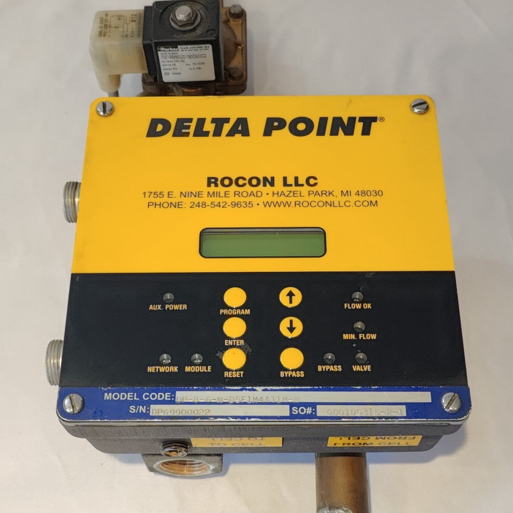 ROCON Delta Point  DP-B-6-N-D5F1M4AT1M-N Watersaver Flow Meter/Monitor Shutoff