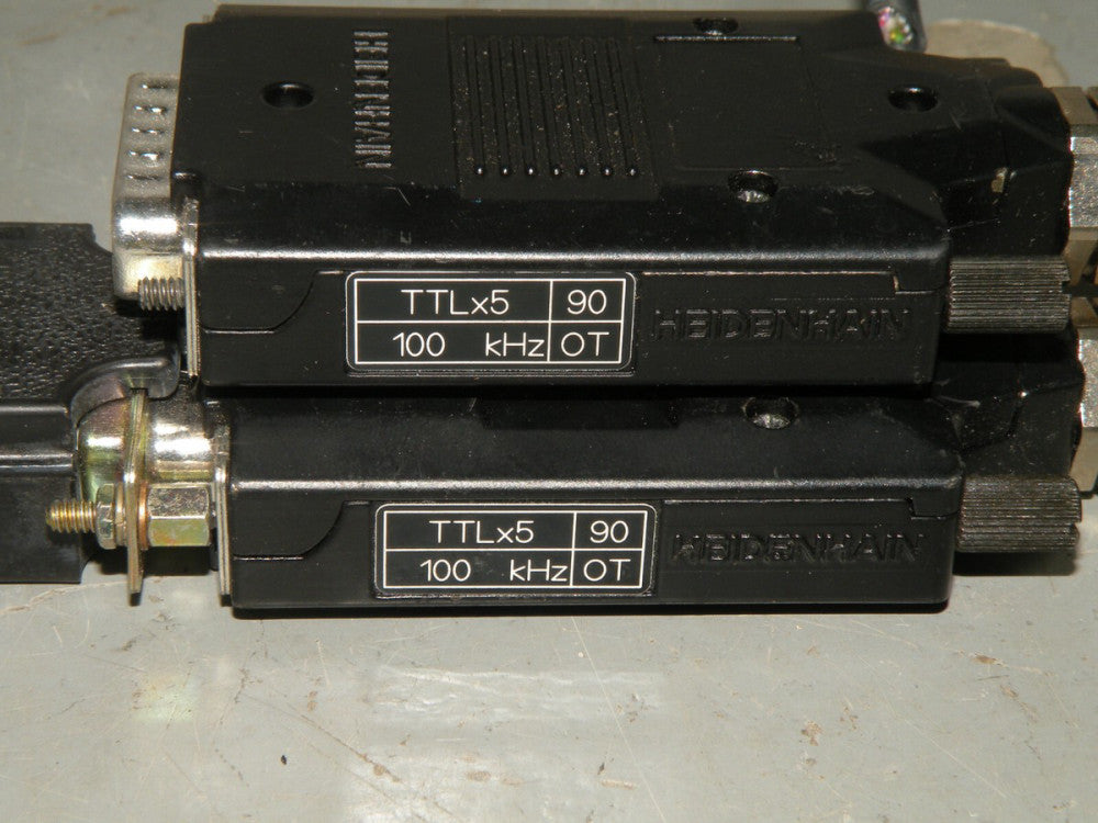(2) Heidenhainn Connectors with Cabling for ST-1278 READ DESCRIPTION.