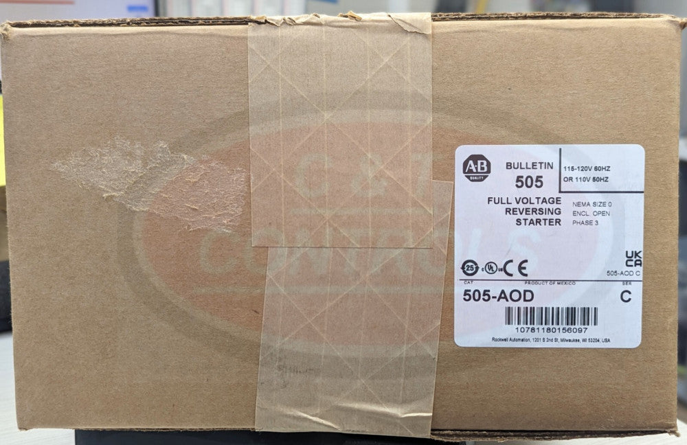 Allen Bradley 505-AOD Size 0 120V Reversing Starter New In Box USA Stock